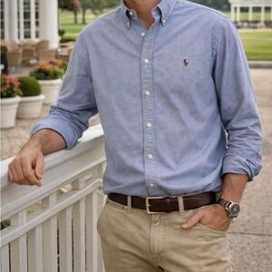 Ralph Lauren Classic Fit Men's Blue Polo Shirt